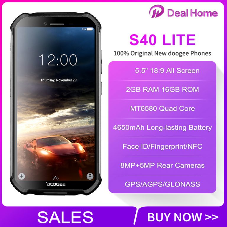 DOOGEE S40 Lite Quad Core 2GB 16GB Fingerprint Face ID