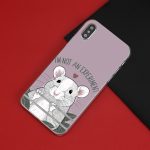 Cute Animal Rat Hard PC Case Cover For Apple iPhone 11 11Pro XR XS Max