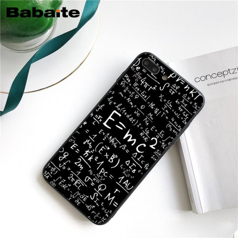 Babaite Formulas Math formul Mathematics E=mc2 Printing Phone Case for iphone 11 Pro 11Pro Max 8 7 6 6S Plus X XS MAX 5 5S SE XR 2 Mathematics E=mc2 Printing Phone Case for iphone 11 Pro 11Pro