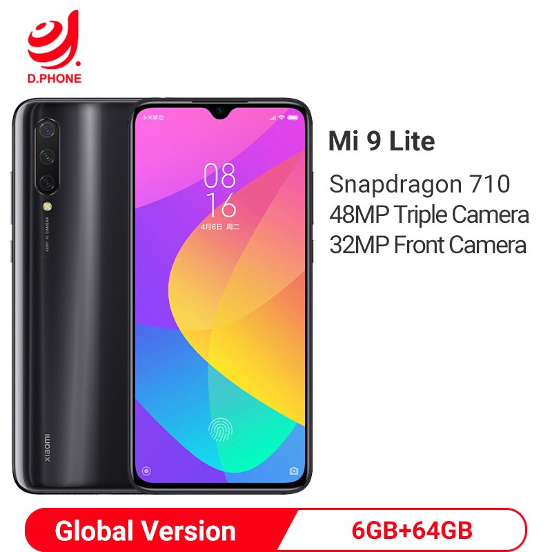 Global Version Xiaomi Mi 9 Lite 6GB 64GB 48MP Triple Camera Smartphone Snapdragon 710 Octa Core 32MP Front Camera 4030mAh NFC