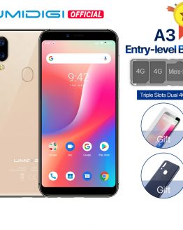 UMIDIGI A3 Android 9.0 Global Band Dual 4G 5.5"incell HD+display 2GB+16GB smartphone Quad core Face Unlock 12MP+5MP Mobile phone