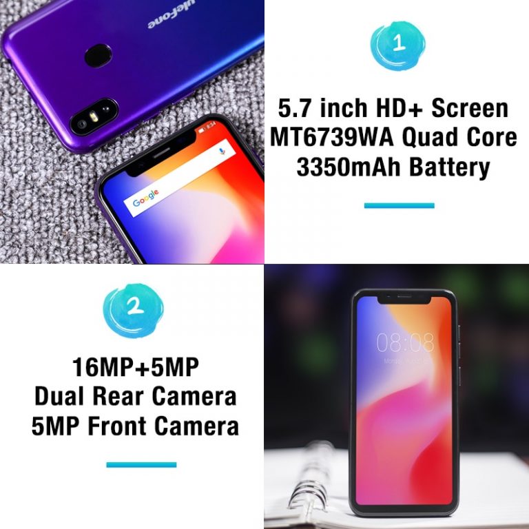Ulefone S10 Pro Mobile Phone Android 8.1 5.7 inch Quad Core 2GB RAM