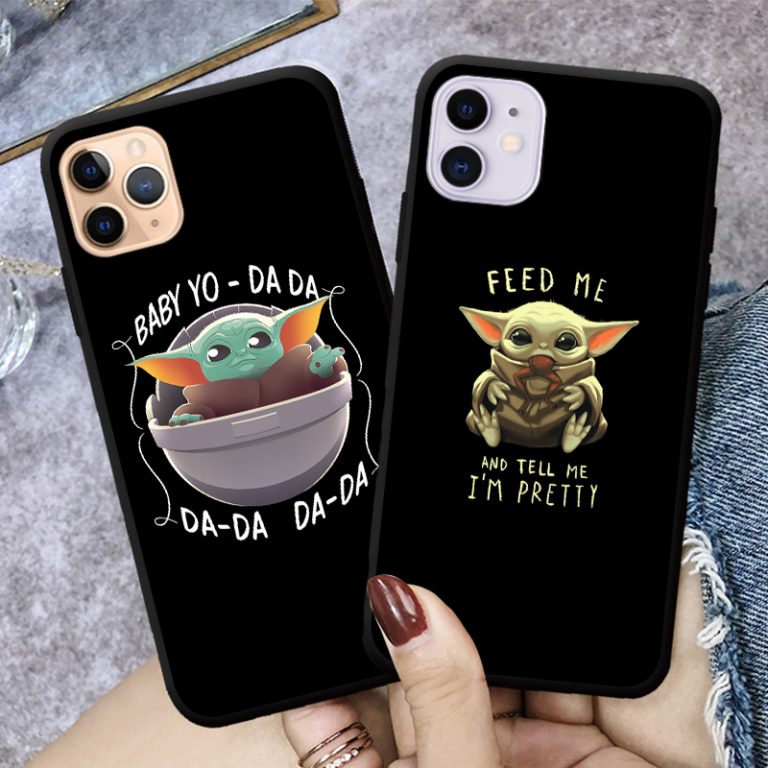 Cute Cartoon Baby Yoda Mandalorian Phone Case For iPhones 11 pro Xs Max 6s 7 8 Plus XR Soft Silicone Back Cover