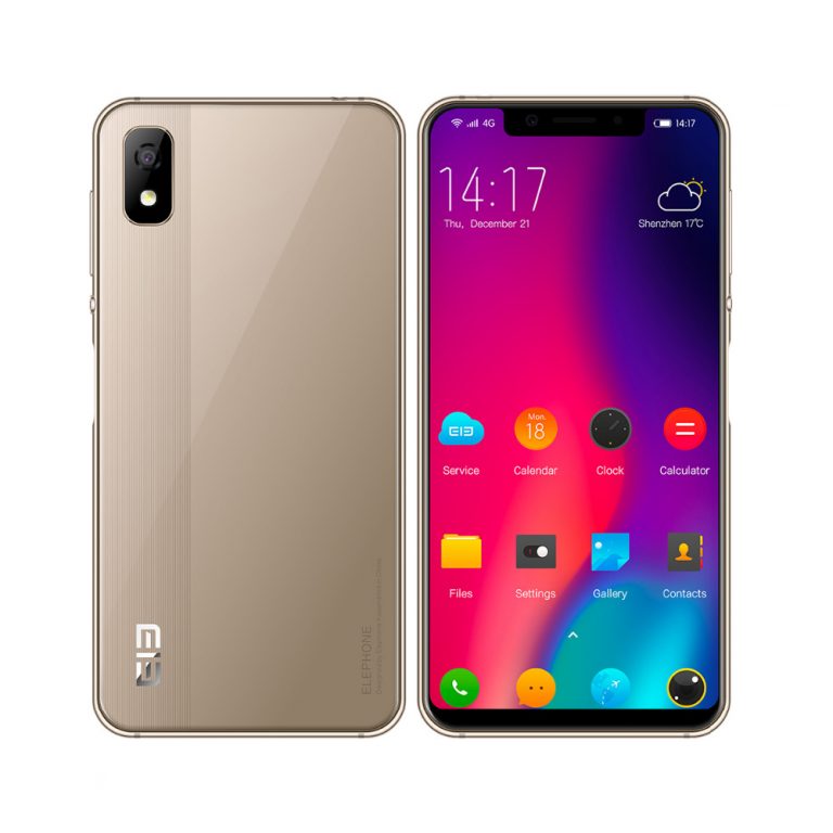 Elephone A4 Mobile Phone 5.85 inch Notch Screen Android 8.1 Dual SIM 4G