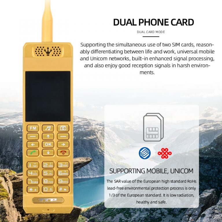Small Retro Mobile Phone Loud Speaker Bright Flashlight