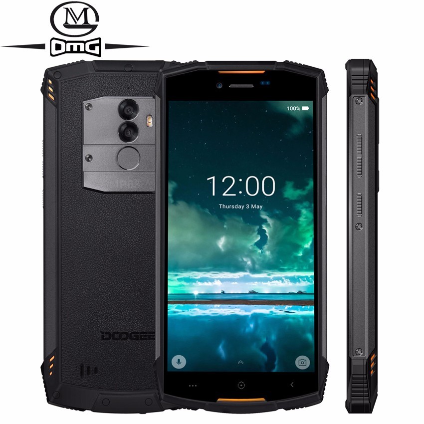 DOOGEE S55 rugged shockproof mobile phone android 8.0 5500mAh 4GB RAM 64GB ROM MTK6750T Octa Core 4G fast charging smartphone