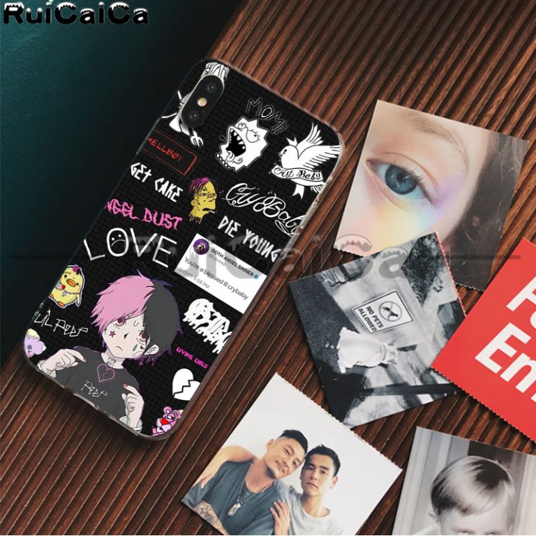 RuiCaiCa Hip Hop Rapper Lil Peep Pattern TPU Soft Phone Cell Phone Case for iPhone 8 7 6 6S Plus X XS MAX 5 5S SE XR 11 11pro 2 RuiCaiCa Hip Hop Rapper Lil Peep Pattern TPU Soft Phone Cell Phone Case
