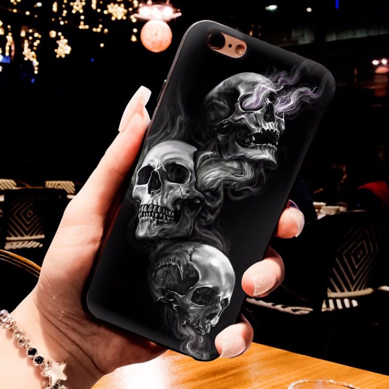 MaiYaCa Grim Reaper Skull Skeleton Luxury Hybrid phone case for iPhone