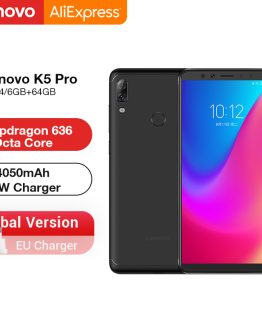 Global Version Lenovo K5 Pro 6GB 64GB Snapdragon 636 Octa Core Smartphone Quad Cameras 5.99 inch 4G LTE Phones 4050mAh