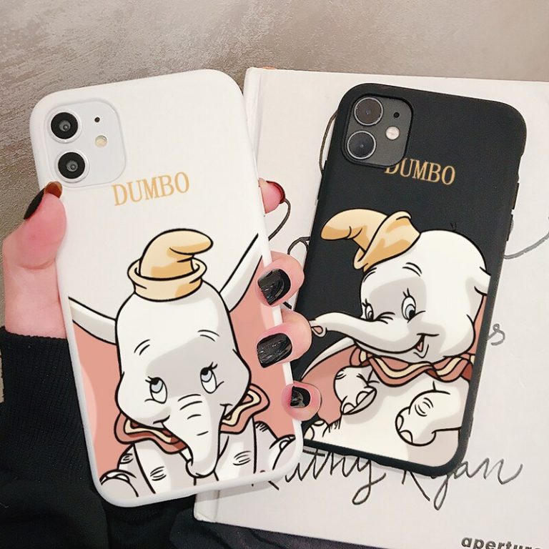 Cartoon Dumbo Elephant Phone Case for iPhone 11 Pro XR X Xs Max