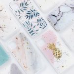 Ottwn For iPhone 11 Case Gold Foil Marble Stone Phone
