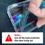 Gradient Rainbow Laser Cases For iPhone X XS Max XR Transparent Soft