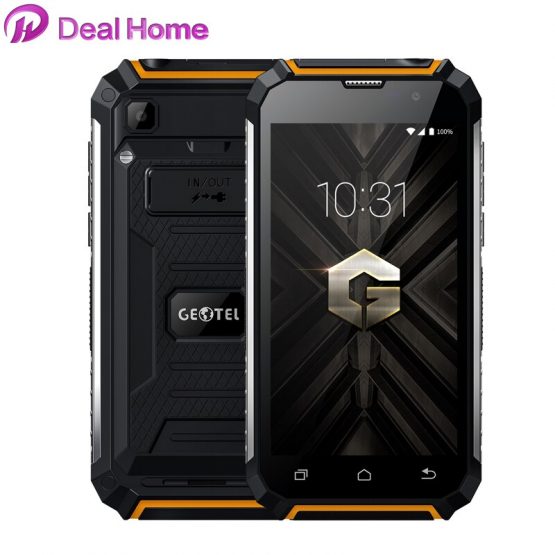 Geotel G1 5,0 ''Android 7,0 MTK6580A Quad Core Smartphone 2 GB + 16 GB 7500 mAh 1280x720 WCDMA 3G Dual SIM All Language