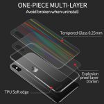 iHaitun Luxury Laser Glass Case For iPhone 11 Pro Max XS MAX XR X Cases