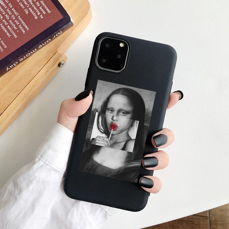 For iphone 11 Case Mona Lisa Art David Soft Silicone Phone Case cover
