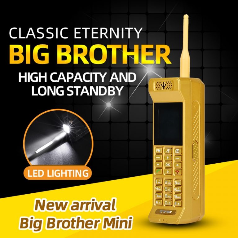 Small Retro Mobile Phone Loud Speaker Bright Flashlight