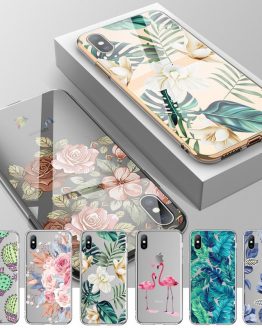 Ottwn Soft Silicone Case For iPhone 11 7 8 6 6S Plus 5 5s SE Retro Leaves Flowers Phone Cases For iPhone XR X XS Max Back Cover