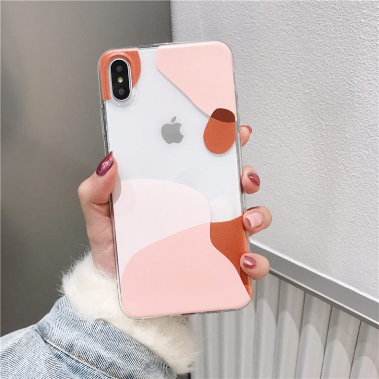 Abstract transparent women case for iPhone 7 8 plus 11 Pro soft tpu cover