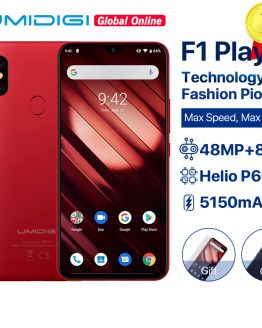 UMIDIGI F1 Play Android 9.0 6GB RAM 64GB ROM 48MP+8MP+16MP Cameras 5150mAh 6.3" FHD+ Helio P60 Global Version Smartphone Dual 4G