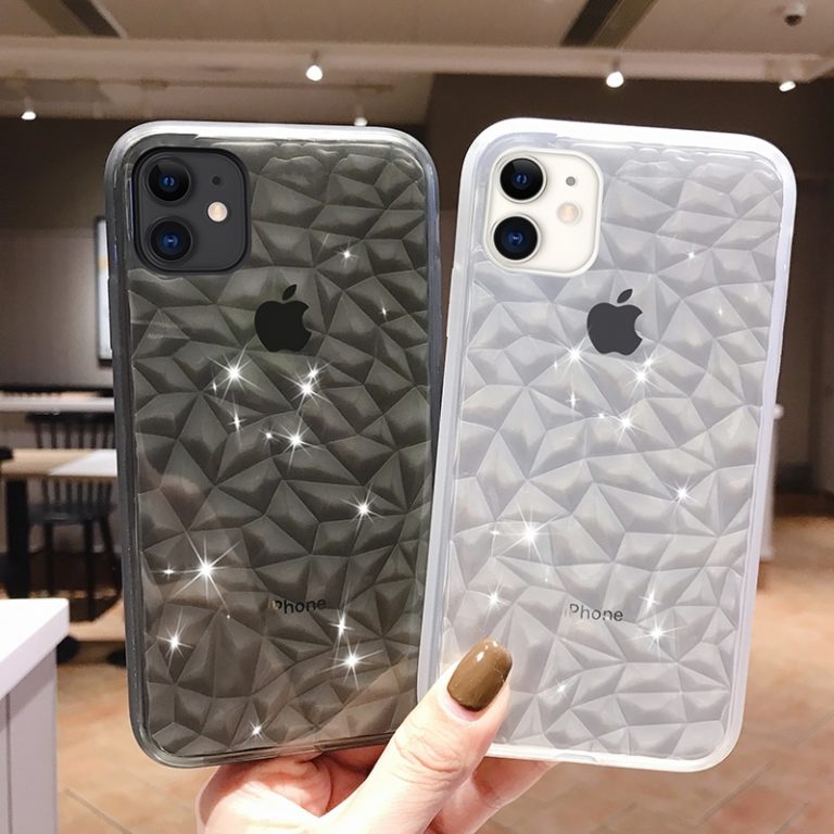 Luxury Crystal Transparent Soft Silicone Phone Case For iPhone 11 Pro XS