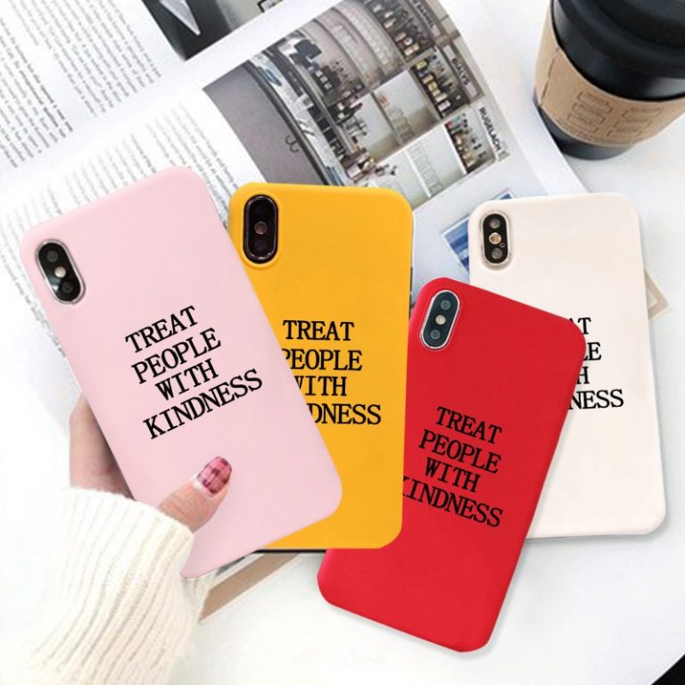 GYKZ Harry Styles Treat People With Kindness Phone Case For iPhone XS MAX 11 Pro X XR 7 8 6 Plus Candy Color Soft Silicone Cover 1 GYKZ "Treat People With Kindness" iPhone Case - Stylish & Protective