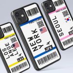 Cute FIRST CLASS PLANE TICKET Phone Case For iPhone 11Pro Max