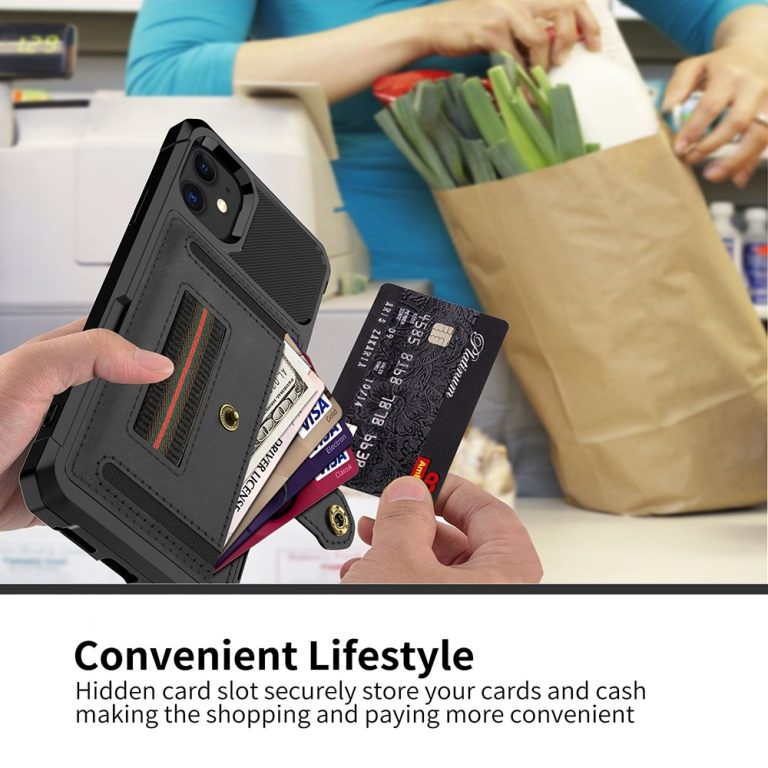 Luxury Card magnetic holder Phone Case For iPhone 11 Pro Max XR XS Max