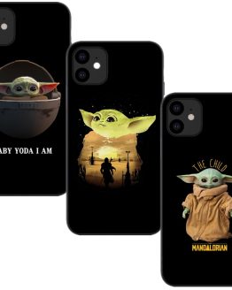Phone Case For iPhones 11 Pro Max New Cute Baby Yoda Meme Soft silicone Tpu Cover For iPhones 6 6s 7 8 Plus X XR XS MAX