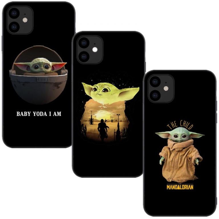 Phone Case For iPhones 11 Pro Max New Cute Baby Yoda Meme Soft silicone Tpu Cover For iPhones 6 6s 7 8 Plus X XR XS MAX