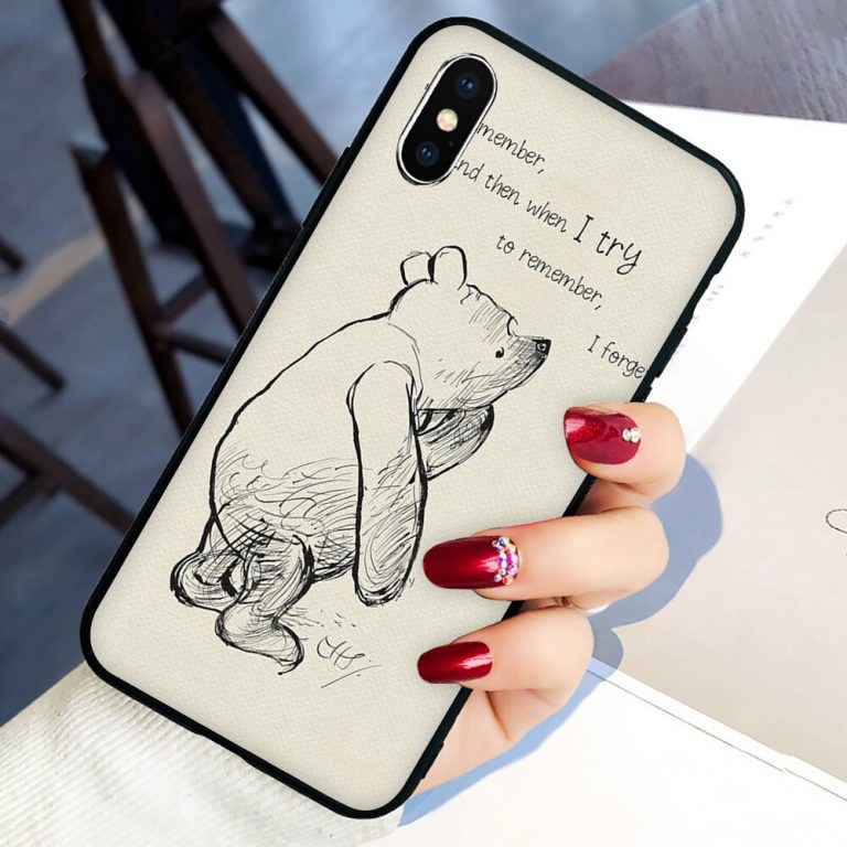 Winnie the Poohs Quotes Soft Silicone phone cover case for iphone 5