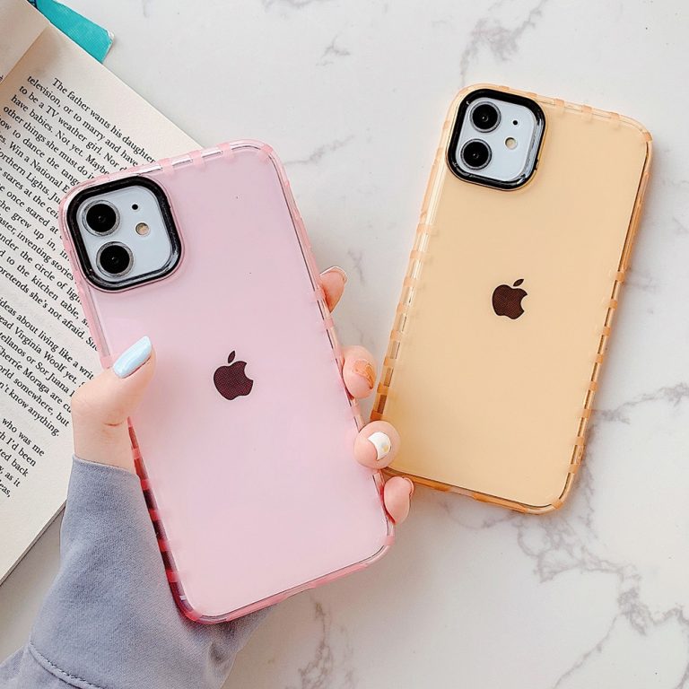 LOVECOM Shockproof Camera Protection Solid Color Phone Cases For iPhone