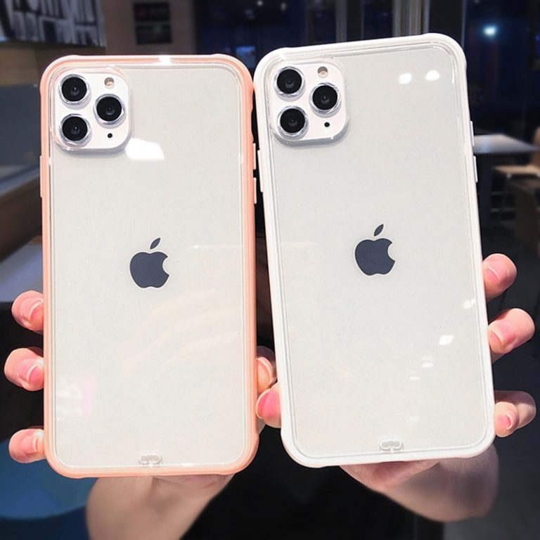 Shockproof Bumper Transparent Silicone Phone Case For iPhone