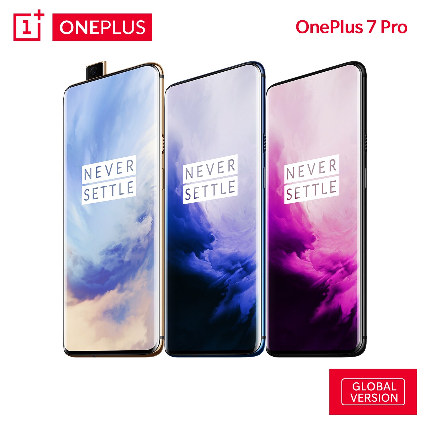 OnePlus 7 Pro Global Version Unlock Phone Smartphone 48 MP Camera Snapdragon 855 Octa Core Android Mobile UFS 3.0 NFC