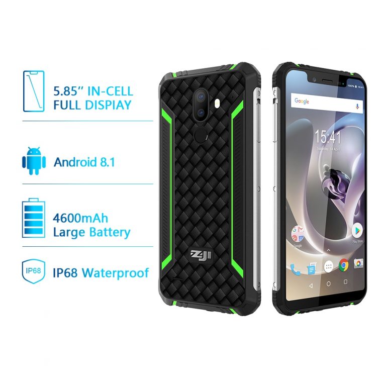 HOMTOM ZJI Z33 IP68 Waterproof Phone 4600mAh 3GB 32GB 5.85" Smartphone