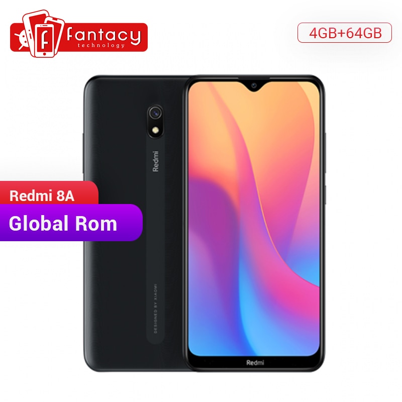 Global Rom Xiaomi Redmi 8A 8 A 4GB 64GB 6.22" Snapdargon 439 Octa core Mobile Phone 5000mAh Big Battery 12MP Camera Smartphone