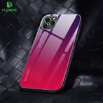 Floveme Gradient Tempered Glass Case For iPhone XR XS MAX X 11 Pro