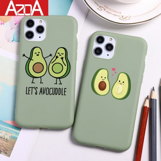 Avocado Cartoon Cute Soft TPU Coque Phone Cases For iPhone 11 Pro Max XS Max X XR 7 8 6 6S Plus 5 5S SE Case Silicone Cover Capa