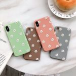 Ottwn iPhone Case - Cute Daisy Design, Soft Silicone Cover for iPhone 6, 7, 8 Plus, X, XR, XS Max, 11