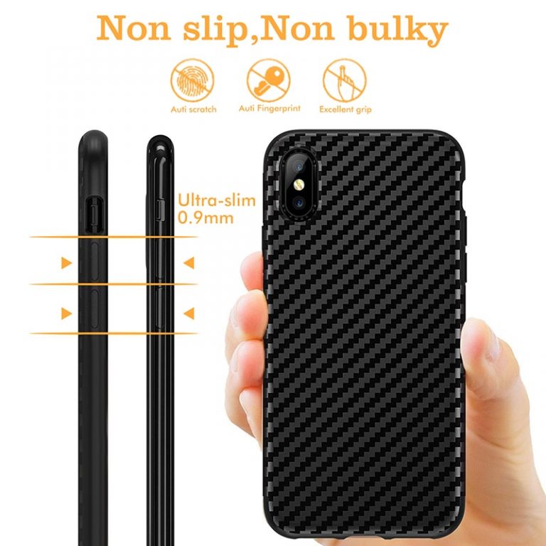 Phone Case For iphone 11 pro Max 7 8 6 6s plus Cover For Soft Plain Black