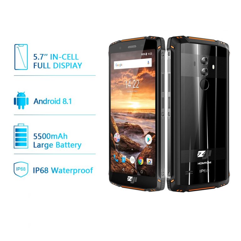 HOMTOM ZJI Z9 Helio P23 IP68 Waterproof 4G LTE Smartphone Octa Core