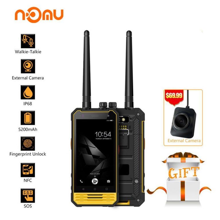Nomu T18 IP68 Walkie Talkie Waterproof 4G LTE Mobile Phone 4.7" MTK6737T quad core Android 7.0 3GB+32GB 5200mAh NFC Smartphone
