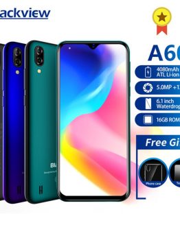 New arrival Blackview A60 Smartphone 4080mAh battery 19:9 6.1 inch dual Camera 1GB RAM 16GB ROM Mobile phone 13MP+5MP camera