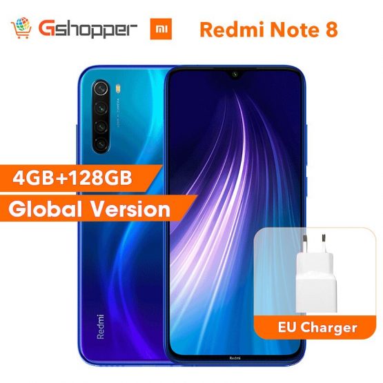 Global Original Redmi Note 8 4GB 128GB ROM Octa Core Smartphone Snapdragon 665 48MP 6.3" Screen 18W Fast Charger Cellphone