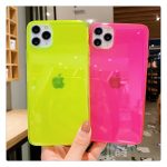 Neon Fluorescent Color Phone Cases For iphone 11 Pro Max XR X XS Max