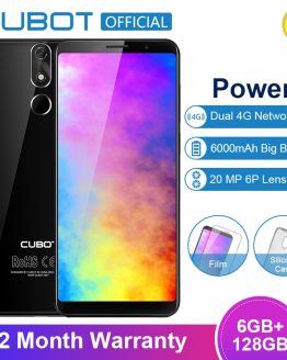 Cubot Power Android 8.1 Helio P23 Octa Core 6000mAh 6GB RAM 128GB ROM 5.99 Inch FHD+ 6P lens Smartphone 20.0MP Celular 4G LTE