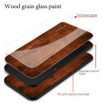 Luxury Wood Grain iPhone Case | Slim Glass Cover for iPhone XS Max, XR, X, 11 Pro