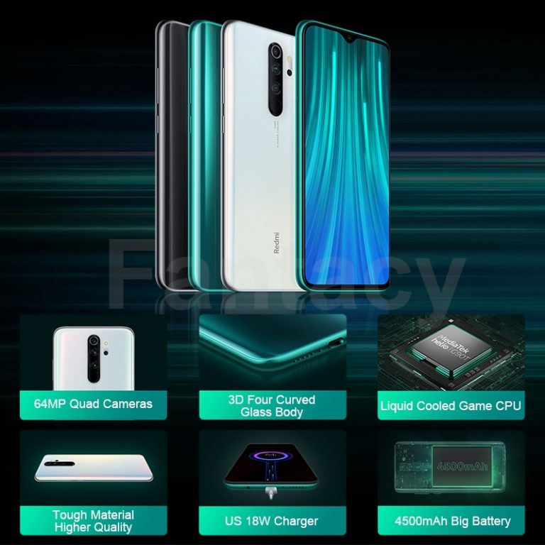 Xiaomi Redmi Note 8 Pro 6GB 64GB 64 MP Quad Cameras MTK Helio