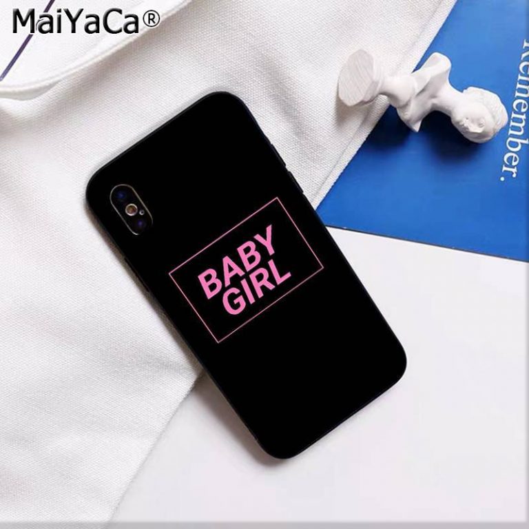 MaiYaCa BABY Babe babygirl honey line Text art DIY Painted Phone Case for iPhone 11 pro XS MAX 8 7 6 6S Plus X 5 5S SE XR 2 Text art DIY Painted Phone Case for iPhone 11 pro XS MAX 8 7 6 6S Plus X