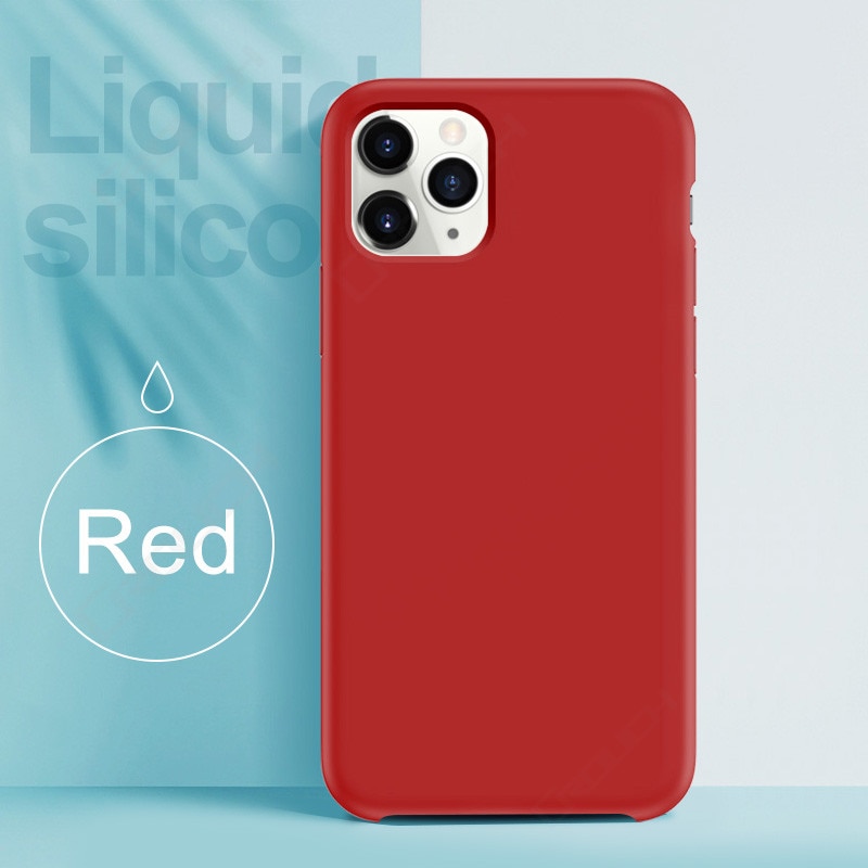 Luxury Original Silicone With Logo Case For iPhone 6 6s 7 8 Plus Xs Max XR X Cover For Apple iPhone 11 Pro Max Phone Case Capa