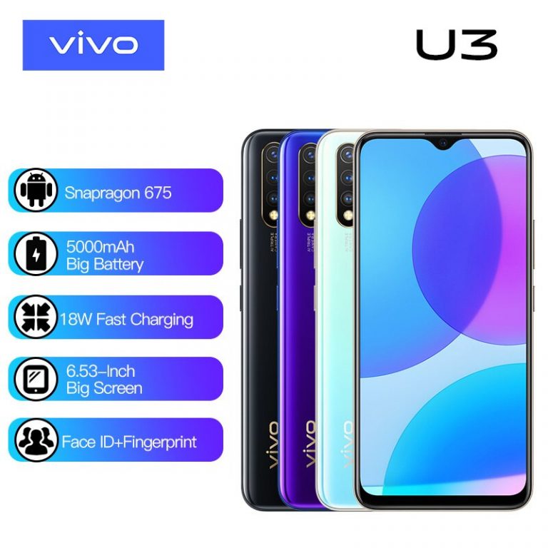 Original vivo U3 Smartphone Snapdragon 675 4GB 64GB 5000mAh